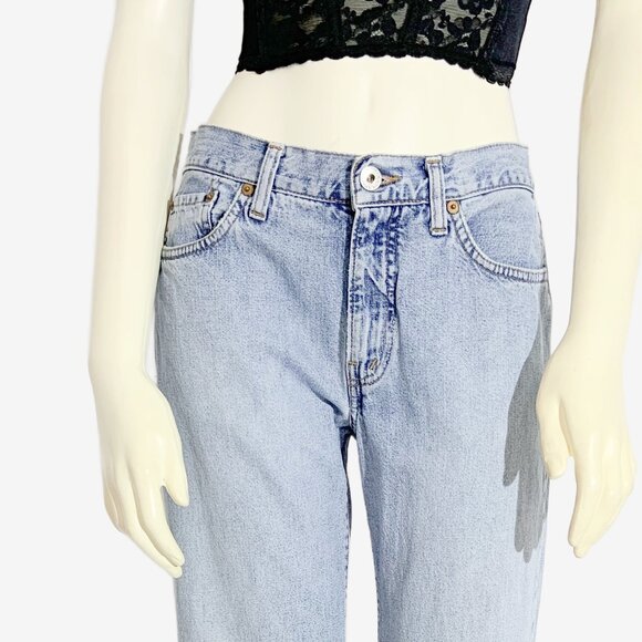 Vintage Y2K Faded Light Wash Low Rise Jeans by REPLAY / Made in Italy / Small - Picture 7 of 11